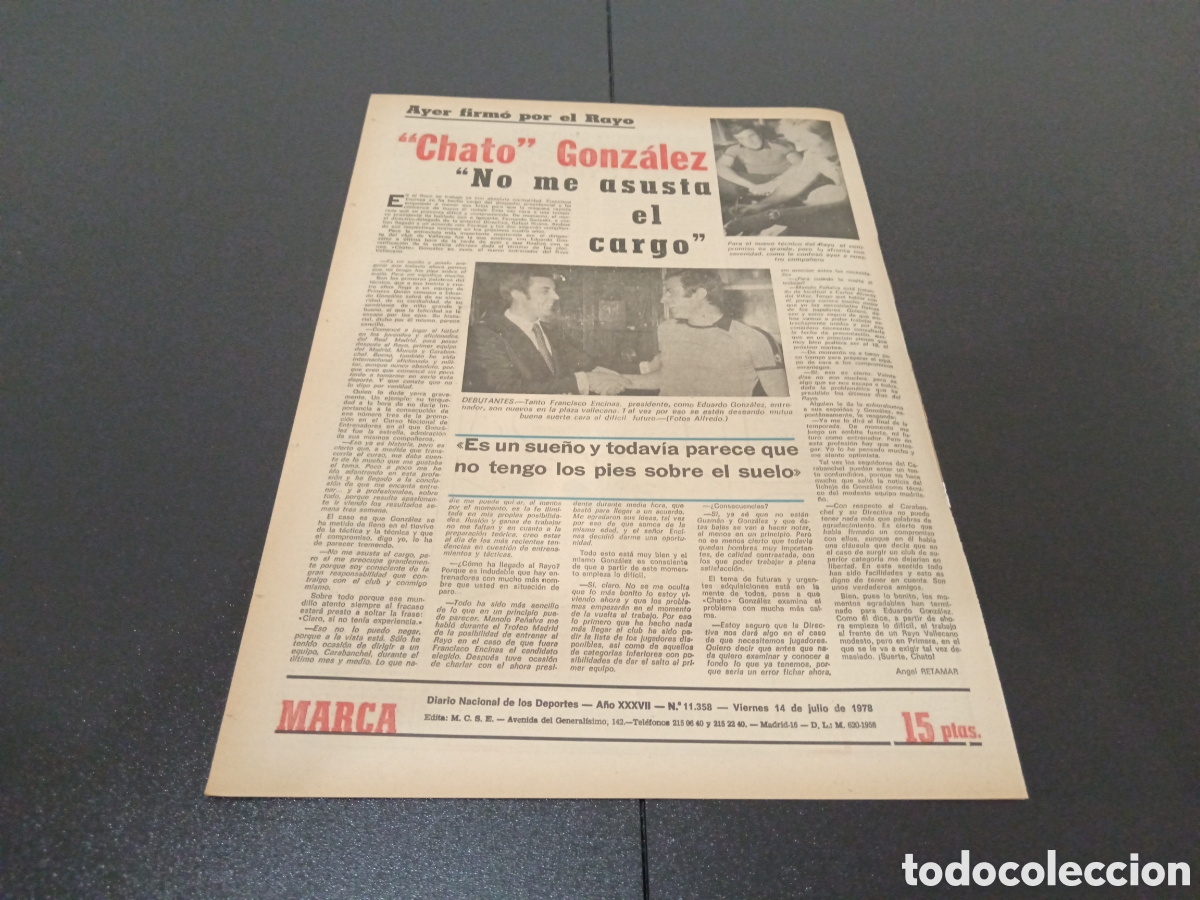 Coleccionismo deportivo: MARCA 14/07/1978 - Foto 5