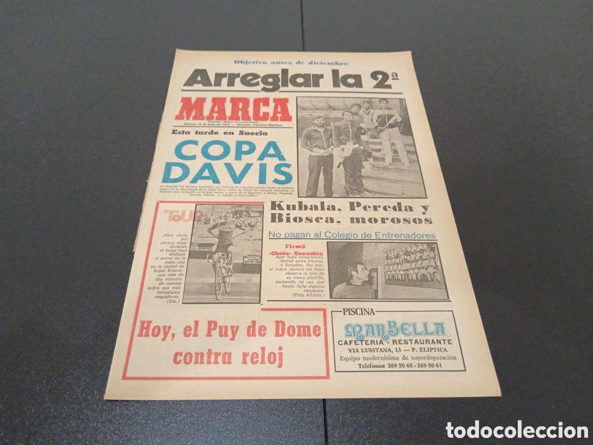 Coleccionismo deportivo: MARCA 14/07/1978 - Foto 1