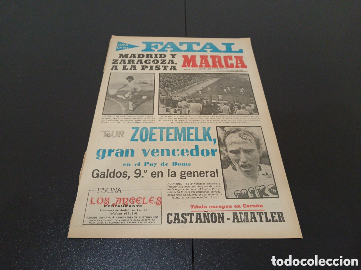 Coleccionismo deportivo: MARCA 15/07/1978 - Foto 1