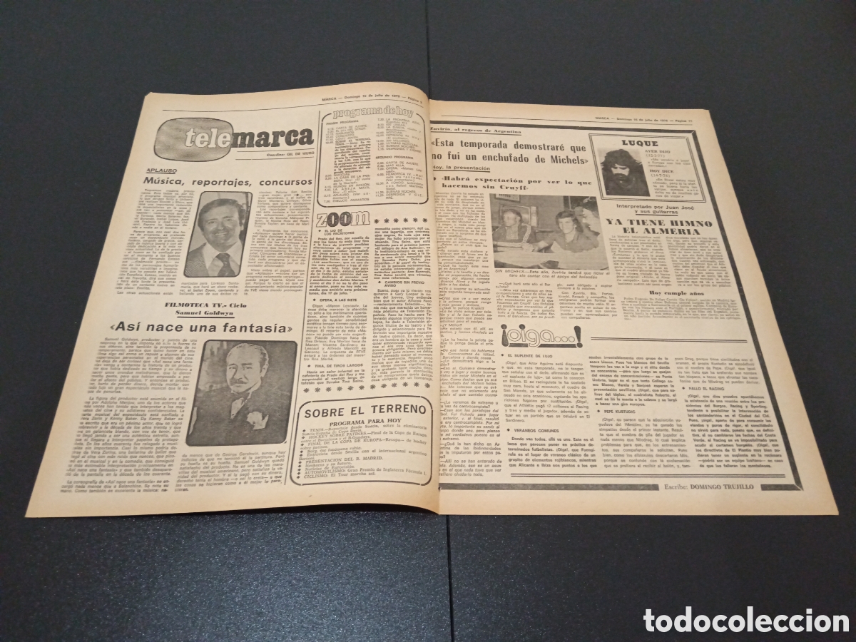Coleccionismo deportivo: MARCA 16/07/1978 - Foto 2
