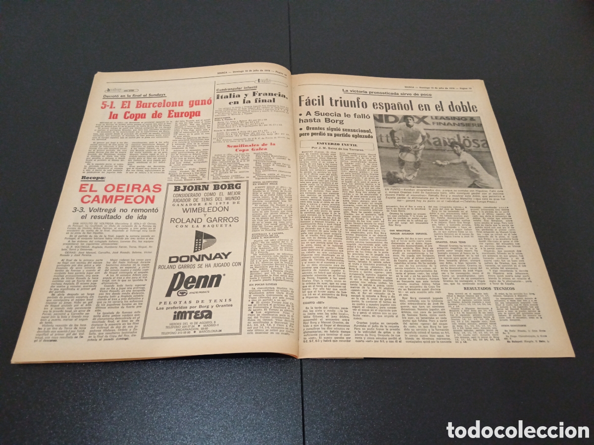 Coleccionismo deportivo: MARCA 16/07/1978 - Foto 3