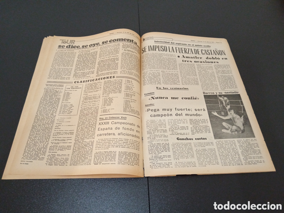 Coleccionismo deportivo: MARCA 16/07/1978 - Foto 6
