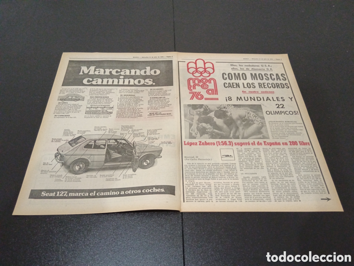 Coleccionismo deportivo: MARCA 21/07/1976 NADIA COMANECCI - Foto 2