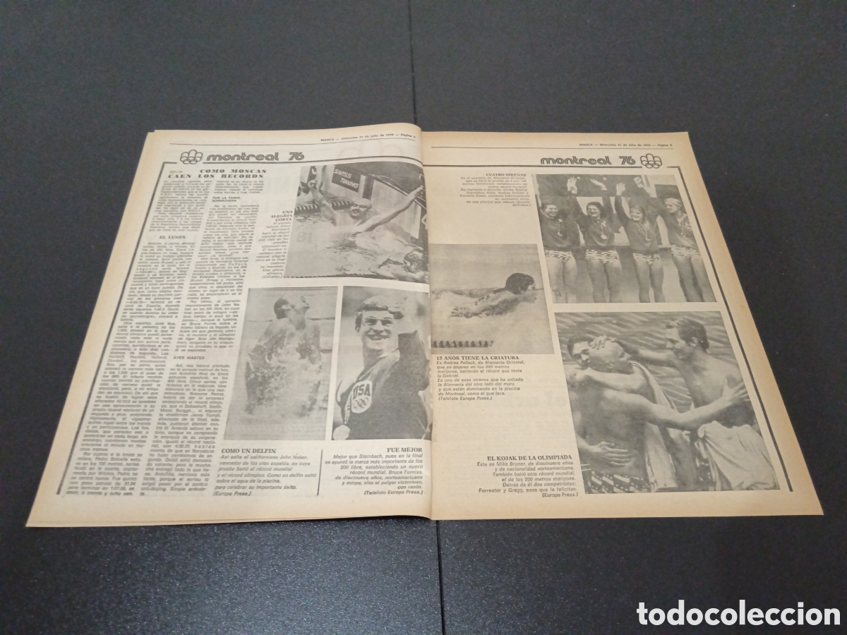 Coleccionismo deportivo: MARCA 21/07/1976 NADIA COMANECCI - Foto 3
