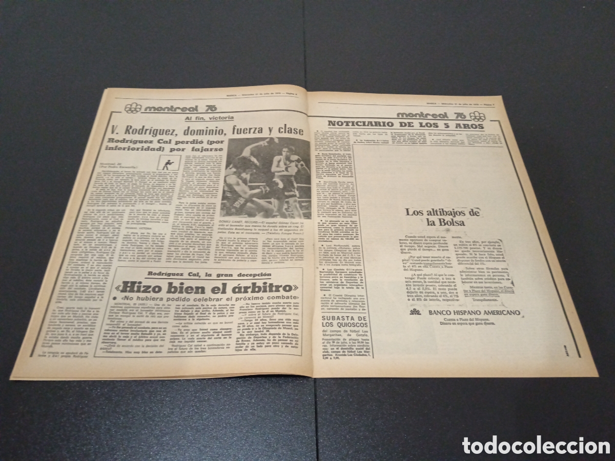 Coleccionismo deportivo: MARCA 21/07/1976 NADIA COMANECCI - Foto 4