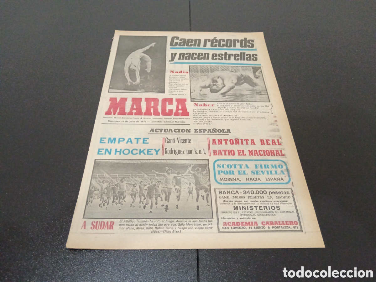 Coleccionismo deportivo: MARCA 21/07/1976 NADIA COMANECCI - Foto 1