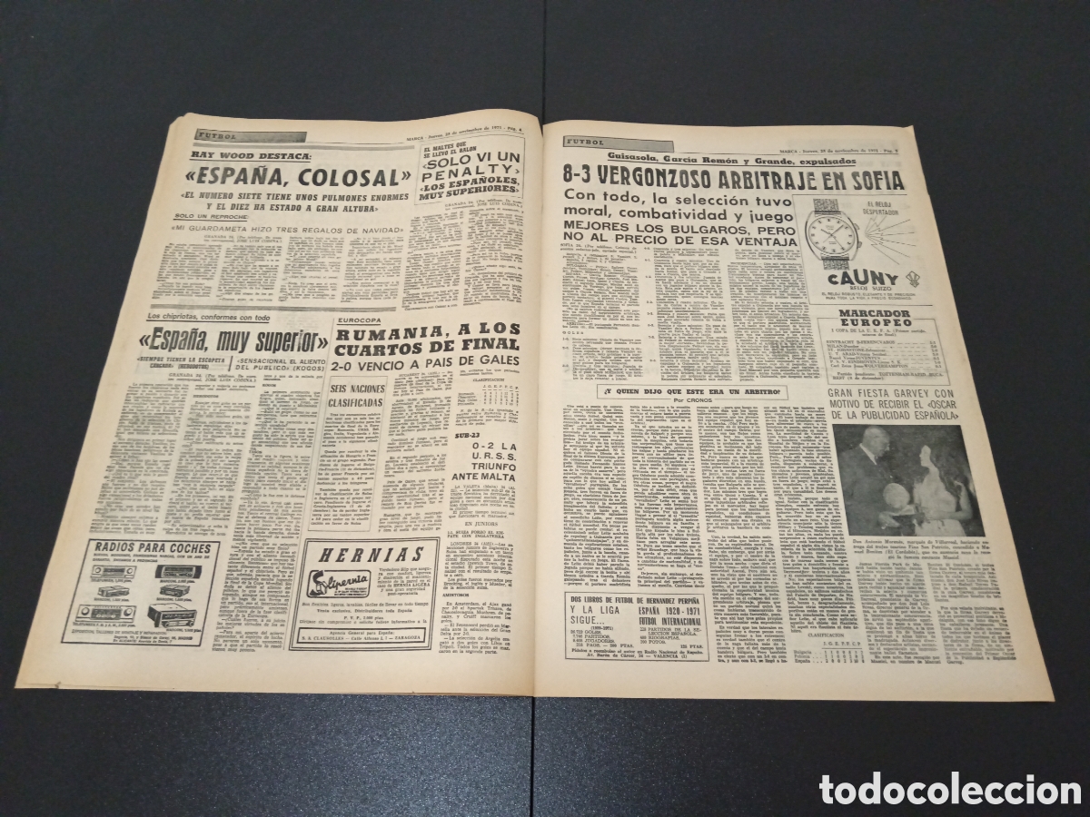 Coleccionismo deportivo: MARCA 25/11/1971 - Foto 3