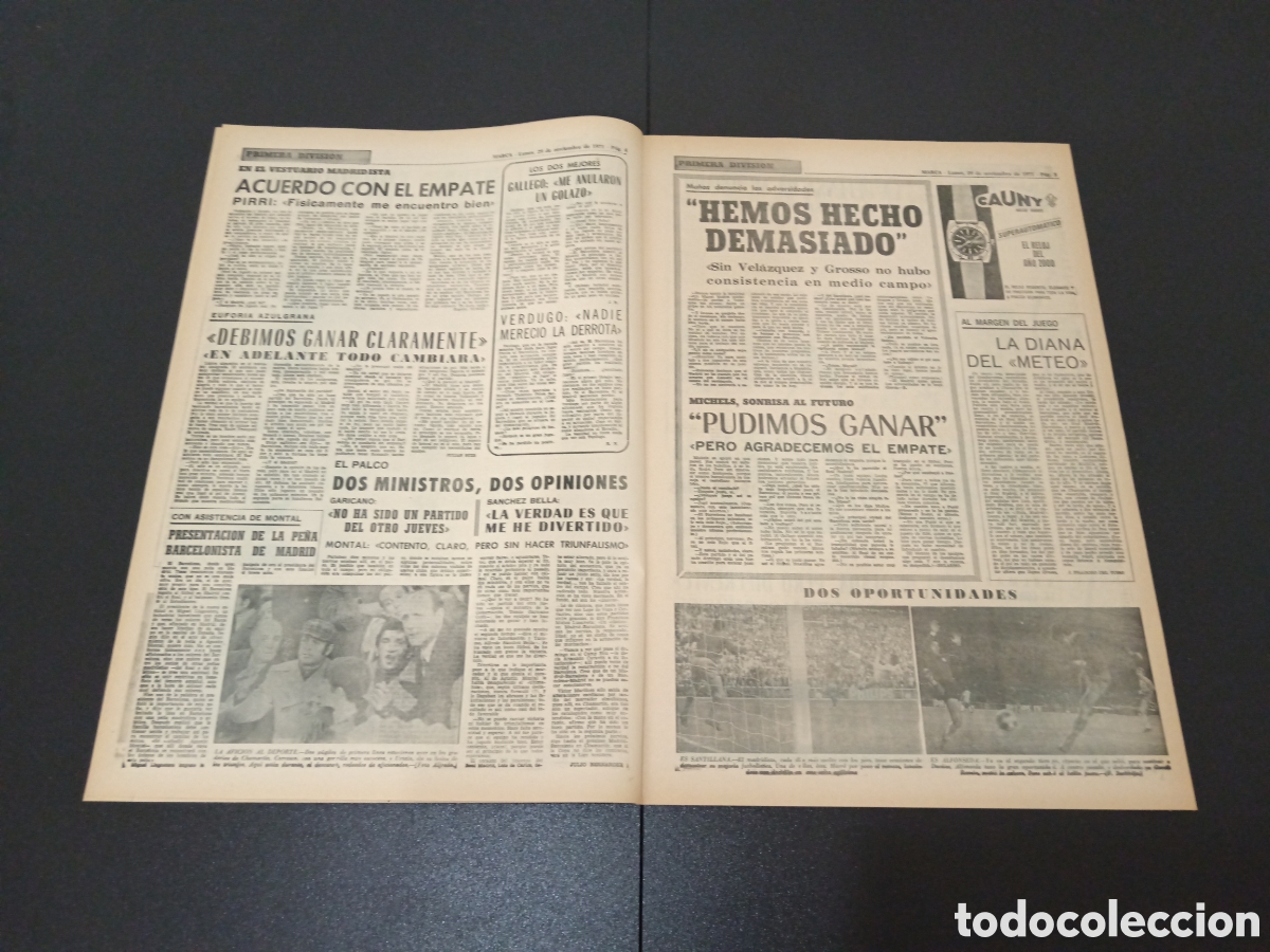 Coleccionismo deportivo: MARCA 29/11/1971 - Foto 3