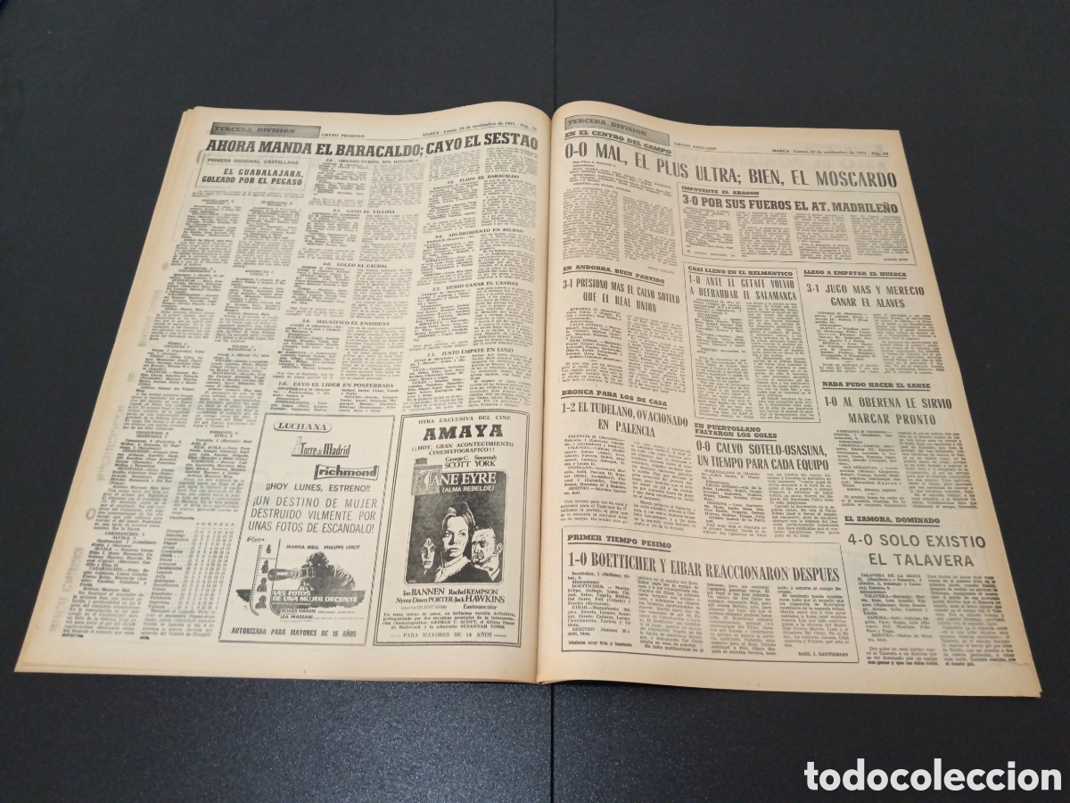 Coleccionismo deportivo: MARCA 29/11/1971 - Foto 10