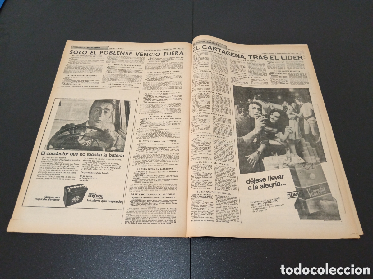 Coleccionismo deportivo: MARCA 29/11/1971 - Foto 11