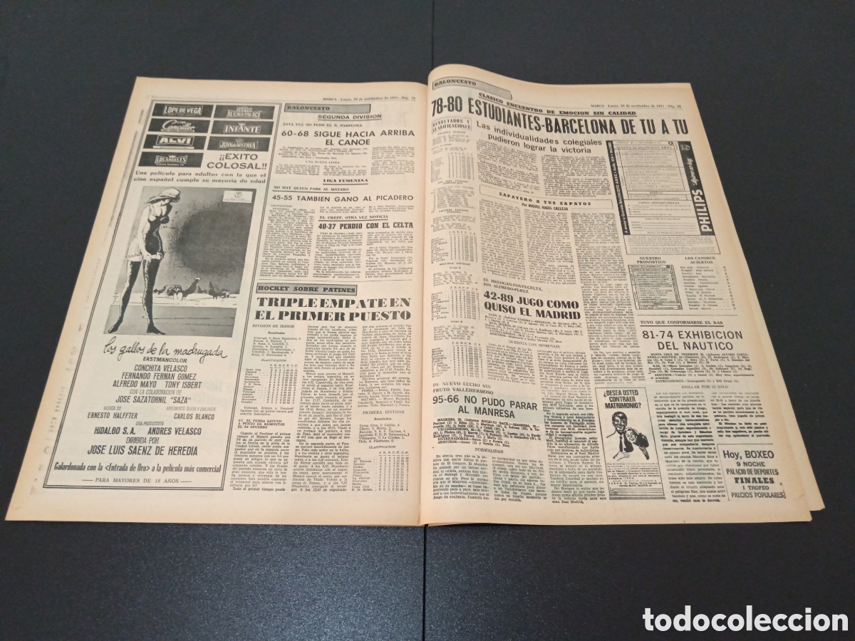 Coleccionismo deportivo: MARCA 29/11/1971 - Foto 12