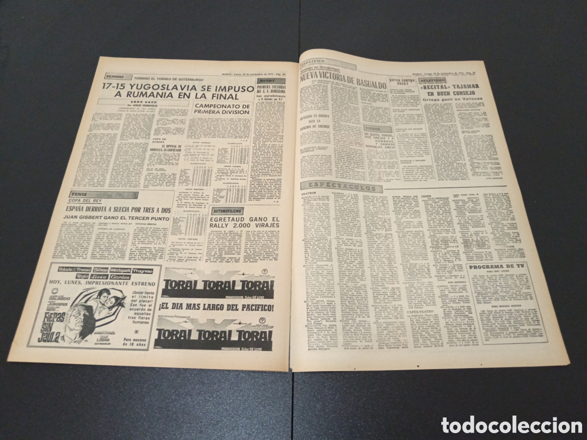 Coleccionismo deportivo: MARCA 29/11/1971 - Foto 13