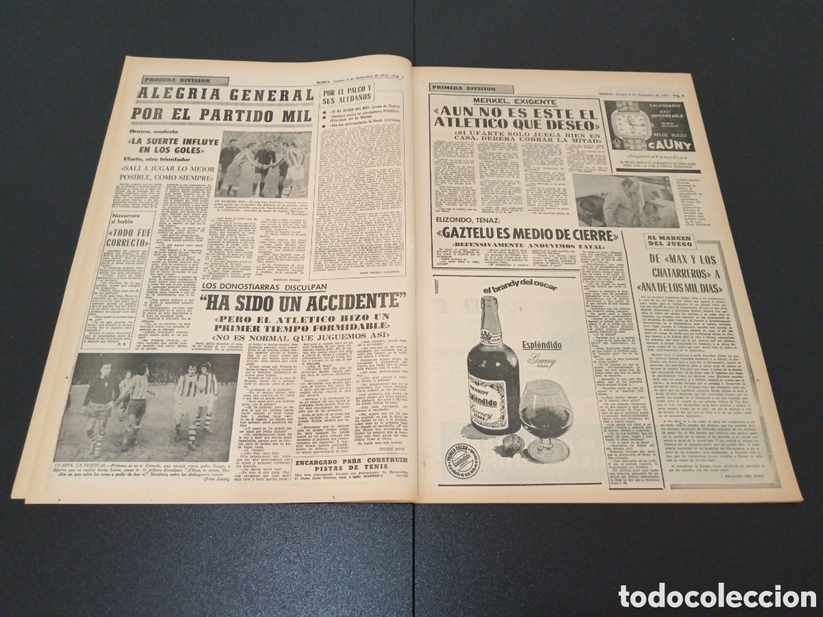 Coleccionismo deportivo: MARCA 06/12/1971 - Foto 3