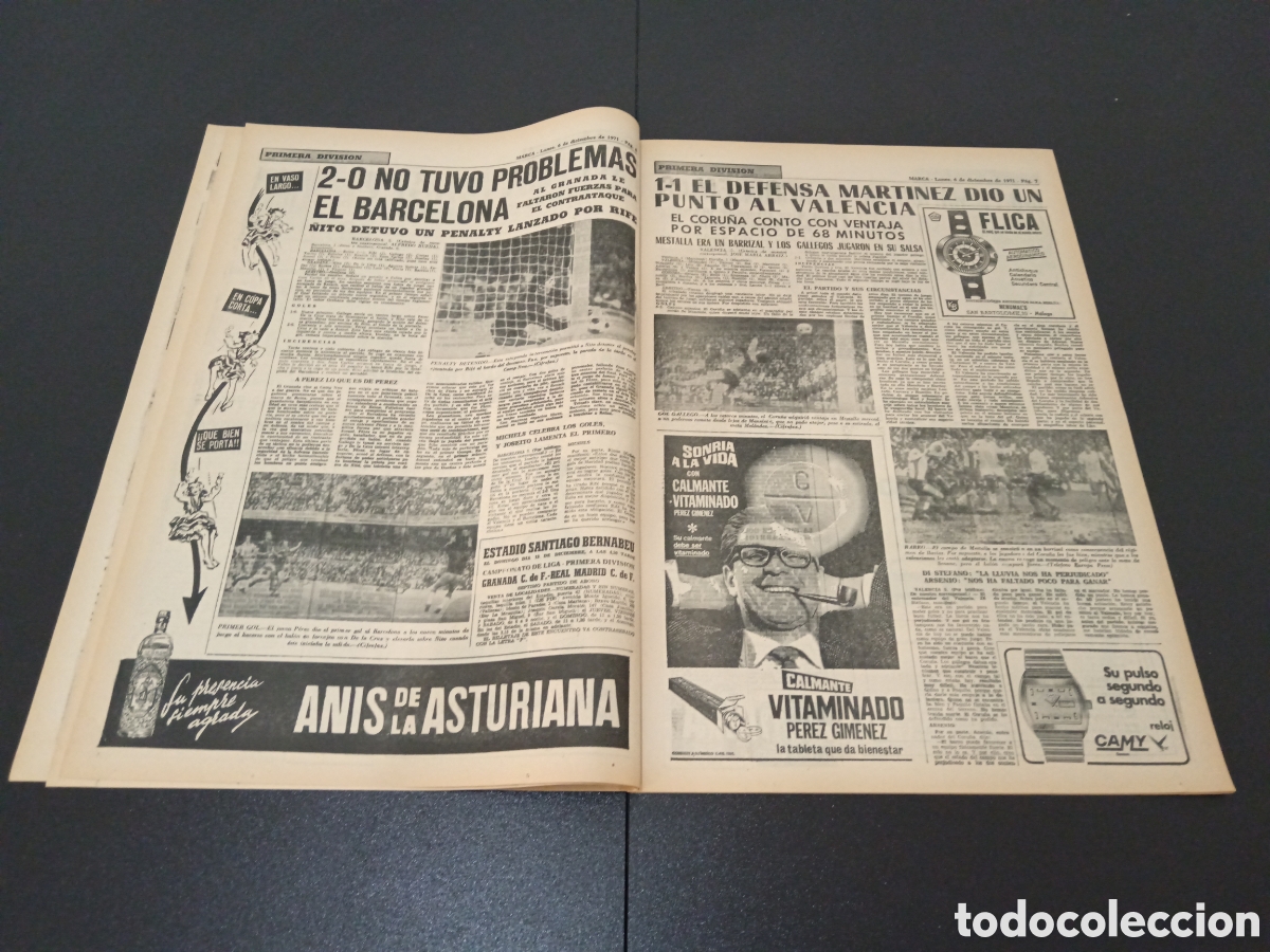 Coleccionismo deportivo: MARCA 06/12/1971 - Foto 4