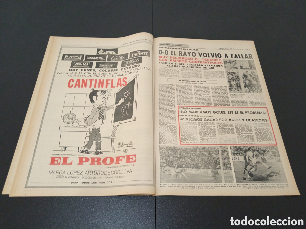 Coleccionismo deportivo: MARCA 06/12/1971 - Foto 8