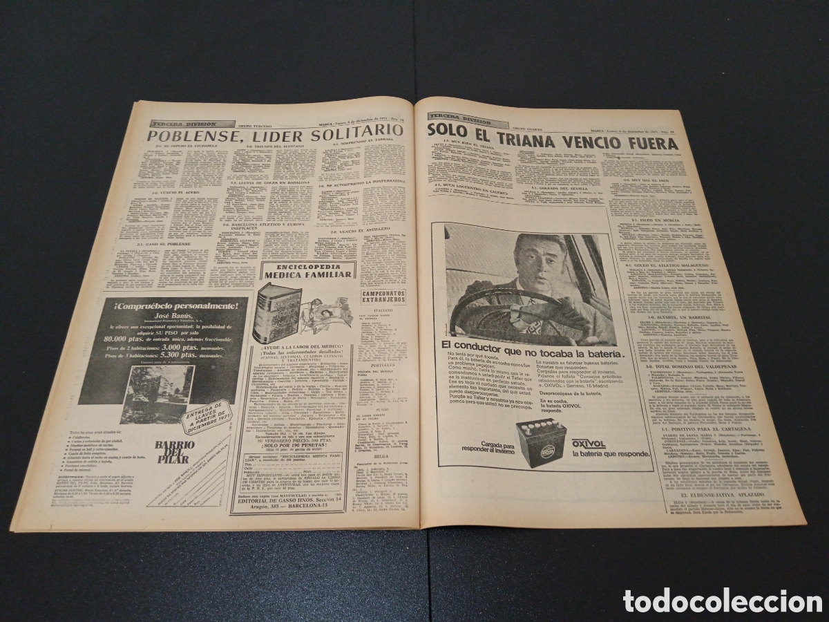 Coleccionismo deportivo: MARCA 06/12/1971 - Foto 10