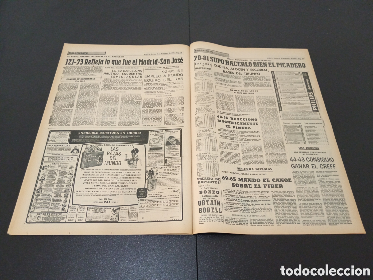Coleccionismo deportivo: MARCA 06/12/1971 - Foto 11