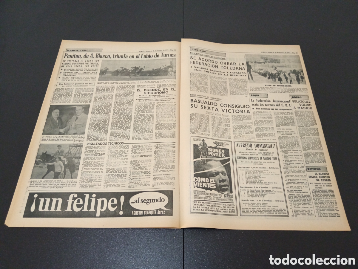 Coleccionismo deportivo: MARCA 06/12/1971 - Foto 12