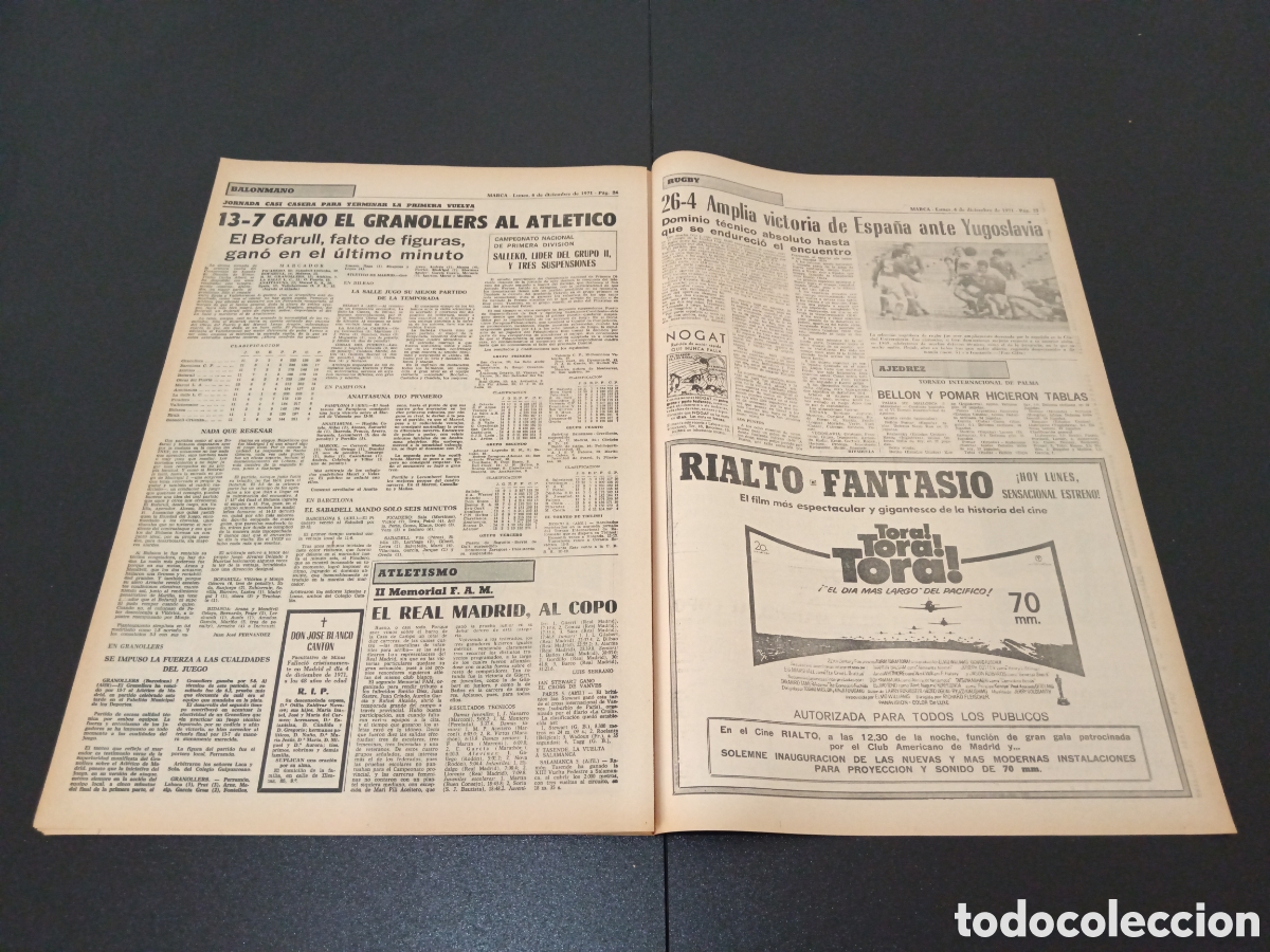 Coleccionismo deportivo: MARCA 06/12/1971 - Foto 13