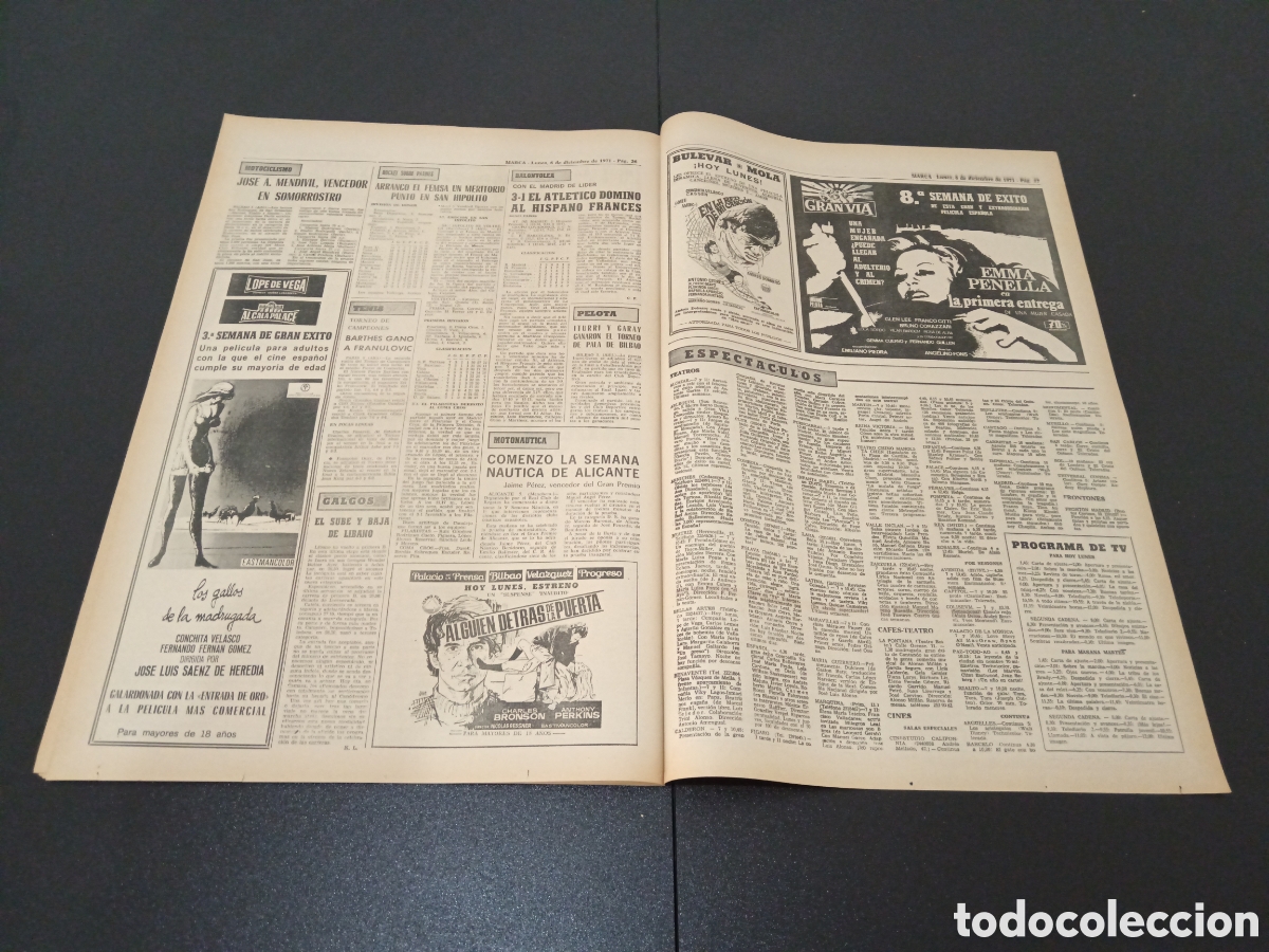 Coleccionismo deportivo: MARCA 06/12/1971 - Foto 14