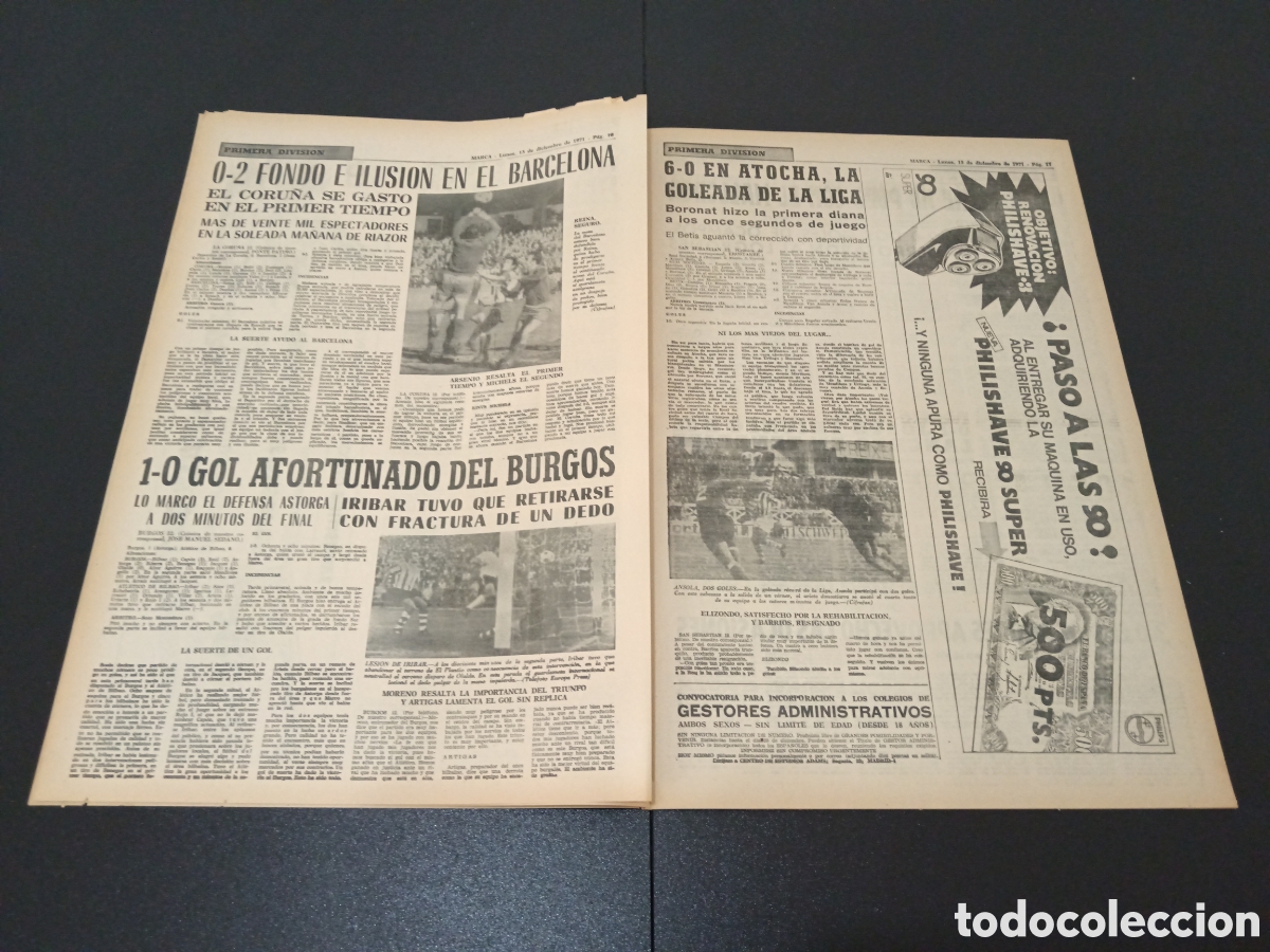 Coleccionismo deportivo: MARCA 13/12/1971 - Foto 6