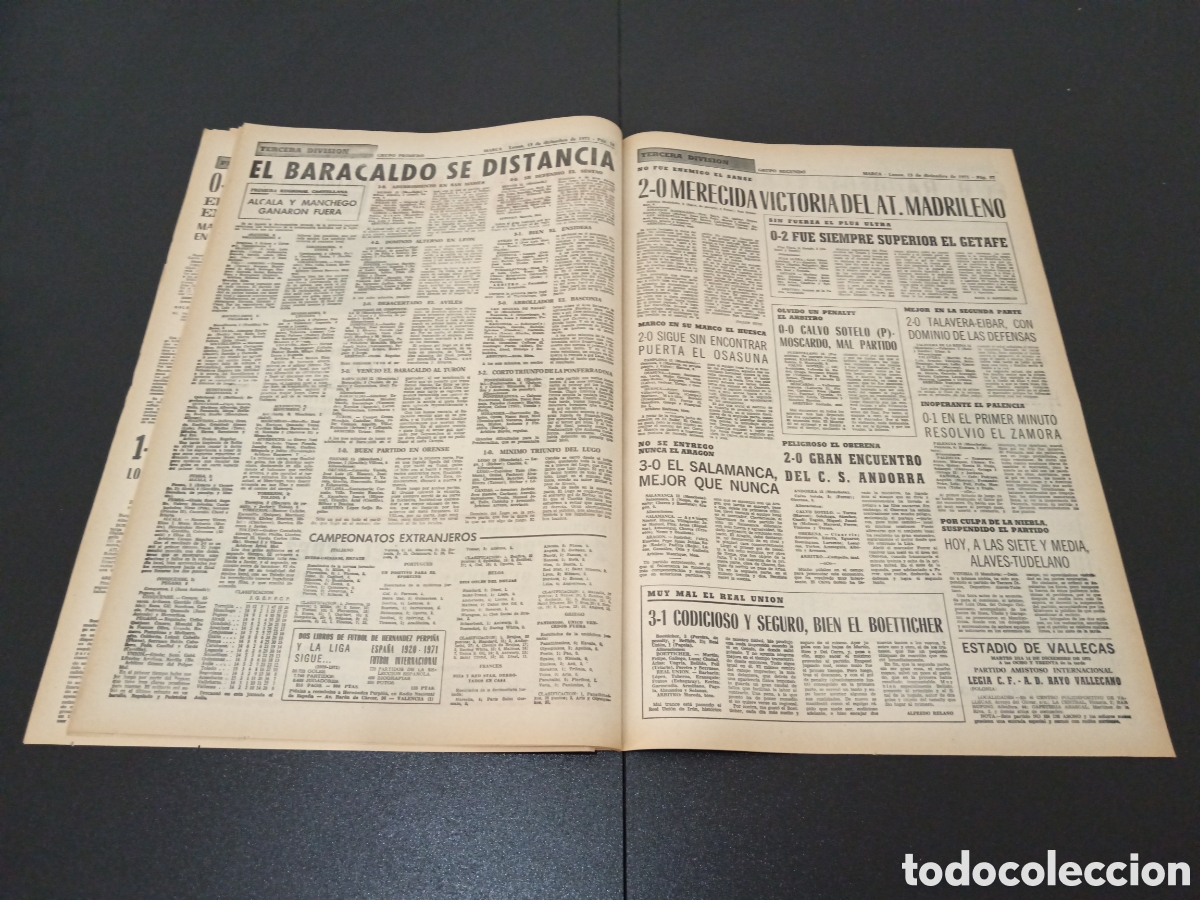 Coleccionismo deportivo: MARCA 13/12/1971 - Foto 9