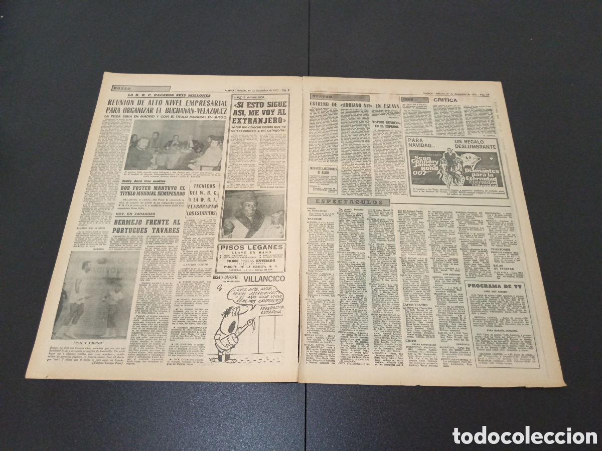 Coleccionismo deportivo: MARCA 18/12/1971 - Foto 3