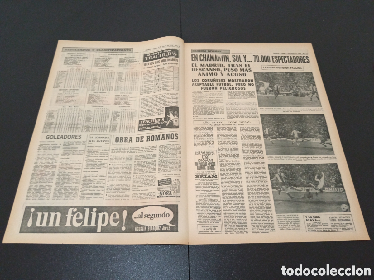 Coleccionismo deportivo: MARCA 03/01/1972 - Foto 2