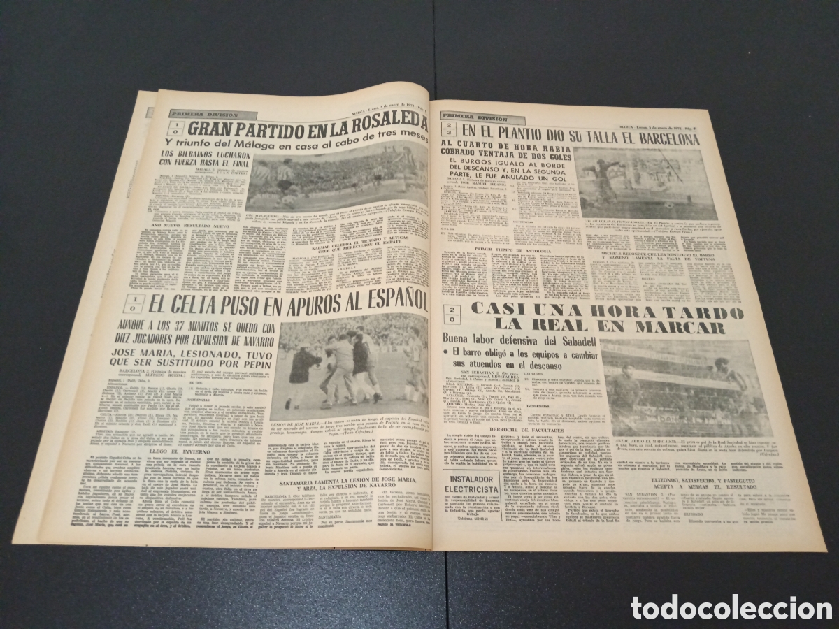 Coleccionismo deportivo: MARCA 03/01/1972 - Foto 5