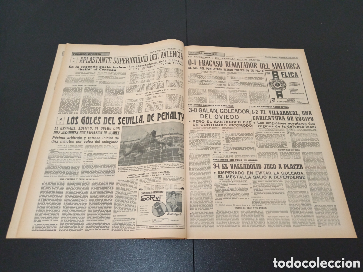 Coleccionismo deportivo: MARCA 03/01/1972 - Foto 6