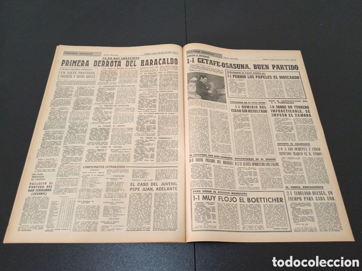 Coleccionismo deportivo: MARCA 03/01/1972 - Foto 8
