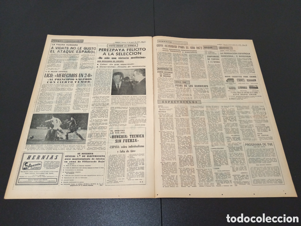 Coleccionismo deportivo: MARCA 13/01/1972 - Foto 4