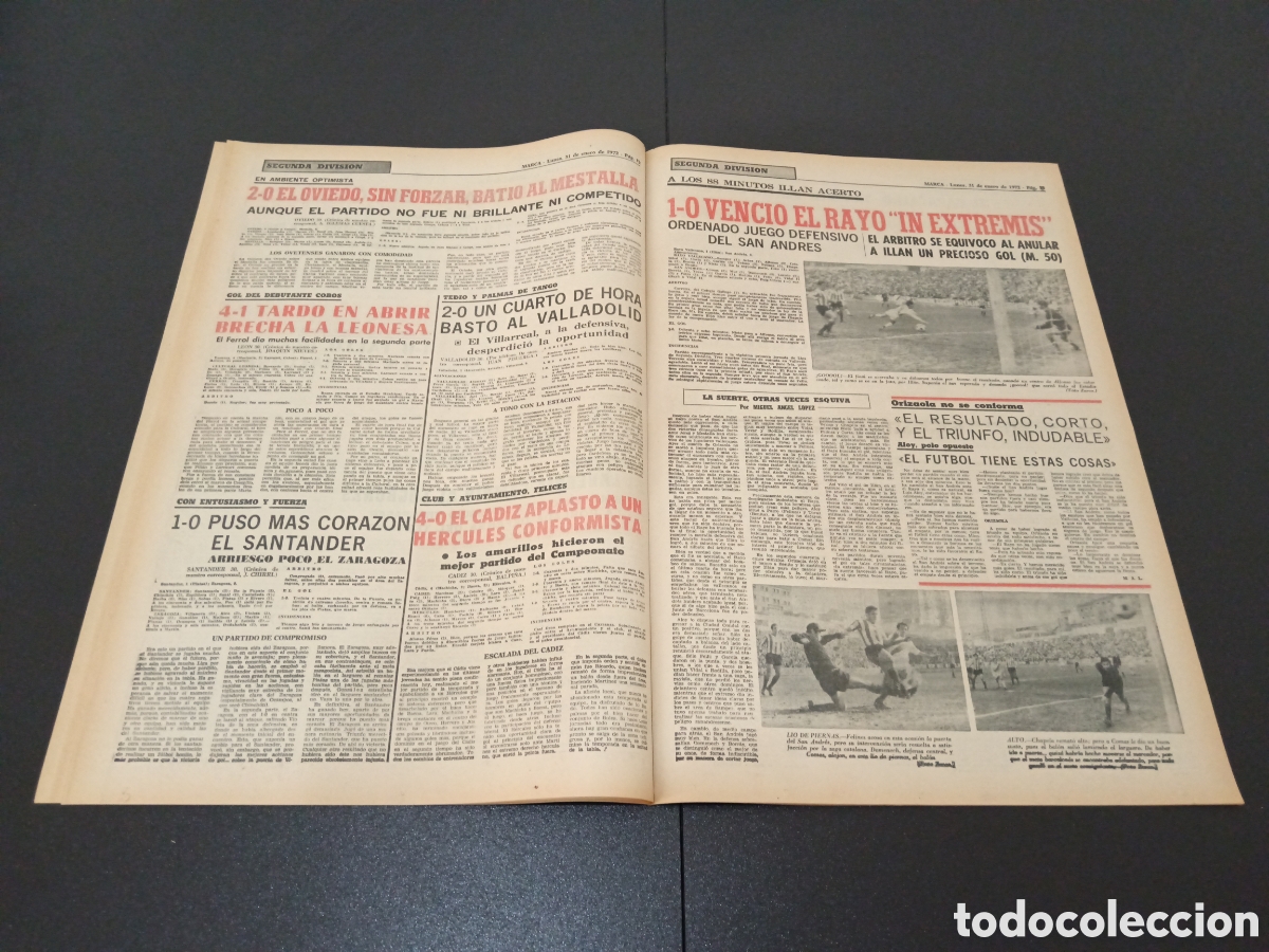 Coleccionismo deportivo: MARCA 31/01/1972 - Foto 7