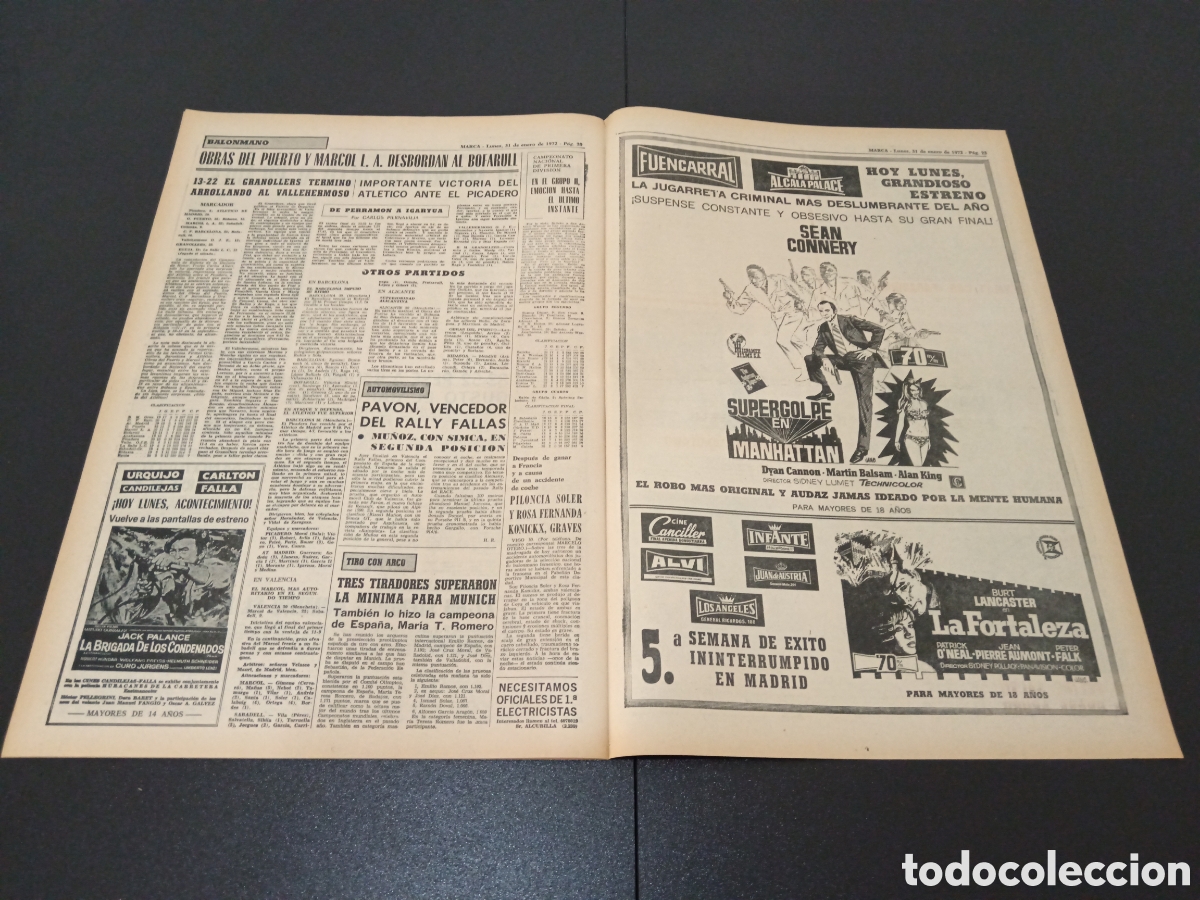Coleccionismo deportivo: MARCA 31/01/1972 - Foto 10