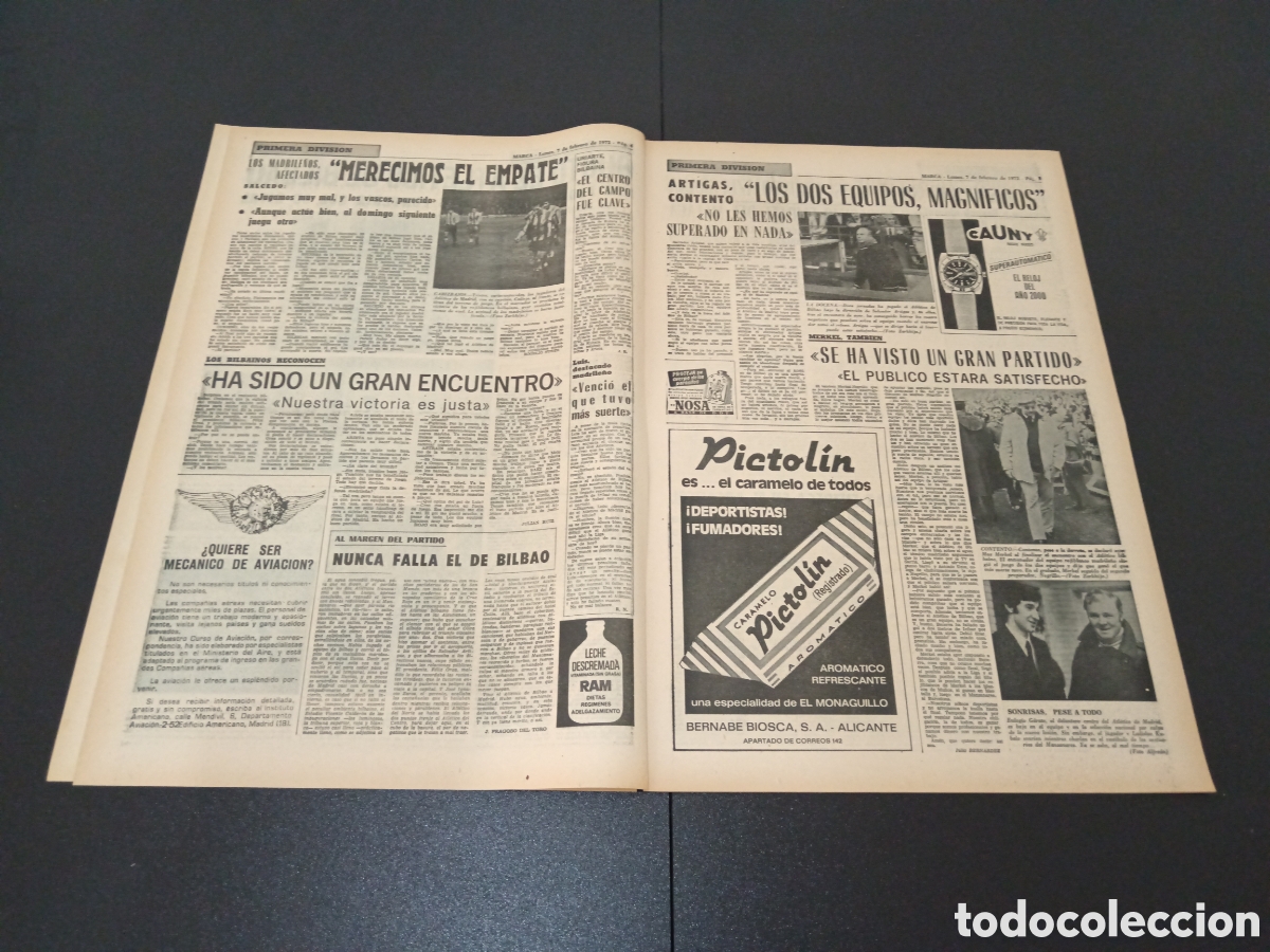 Coleccionismo deportivo: MARCA 07/02/1972 - Foto 3