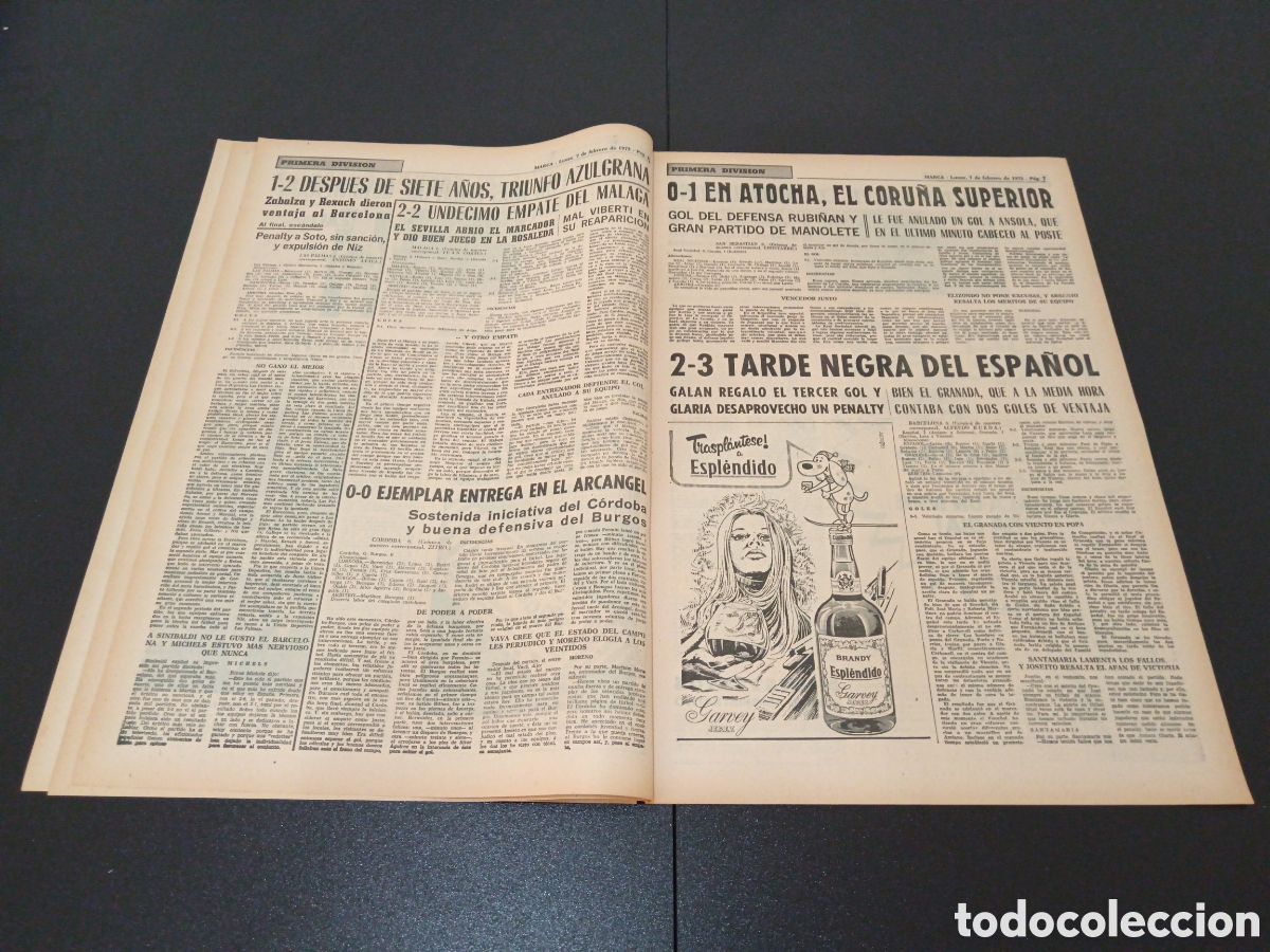 Coleccionismo deportivo: MARCA 07/02/1972 - Foto 4