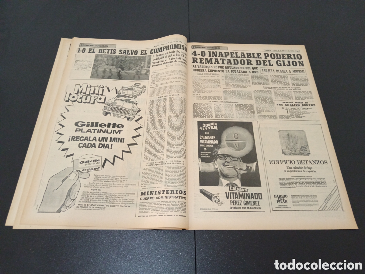 Coleccionismo deportivo: MARCA 07/02/1972 - Foto 5