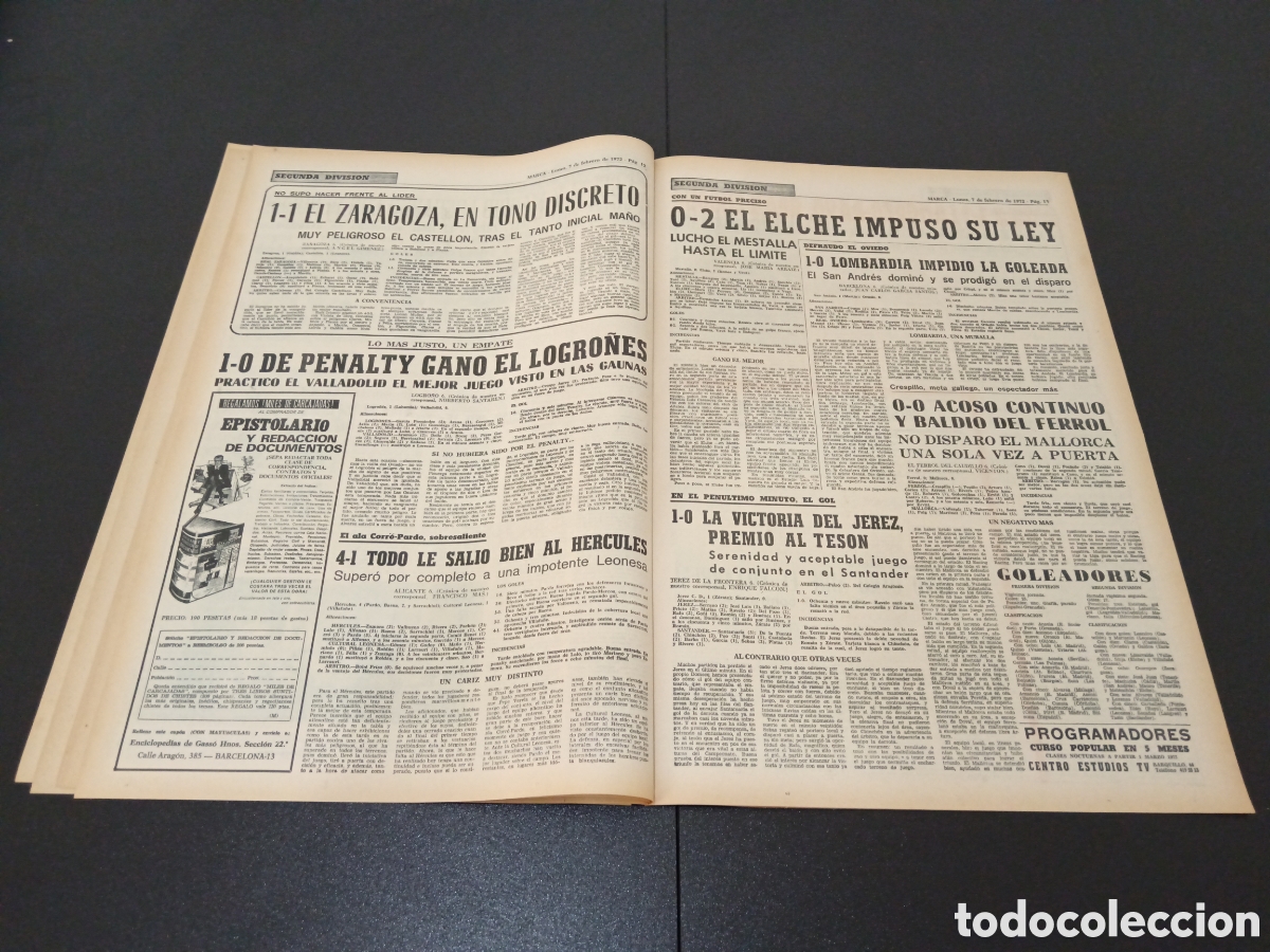 Coleccionismo deportivo: MARCA 07/02/1972 - Foto 7