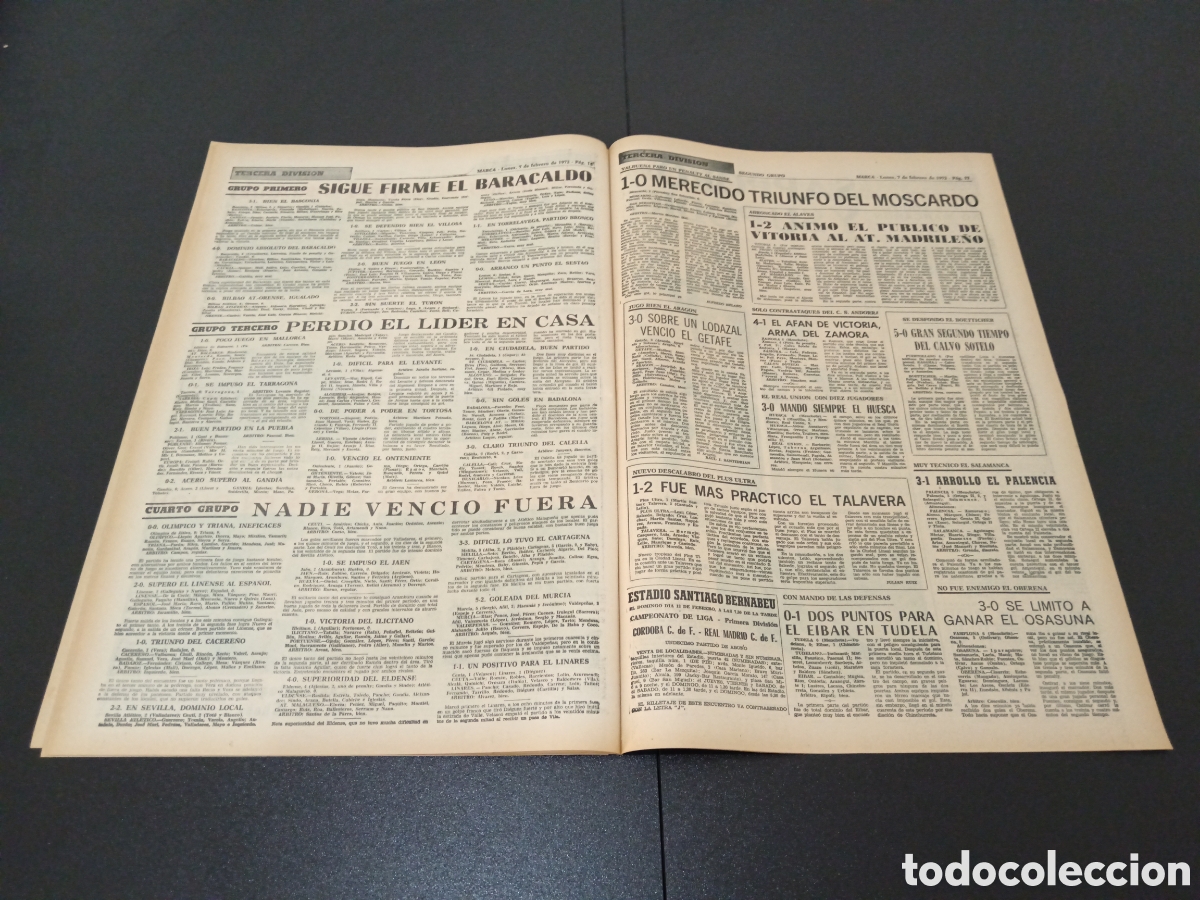 Coleccionismo deportivo: MARCA 07/02/1972 - Foto 9