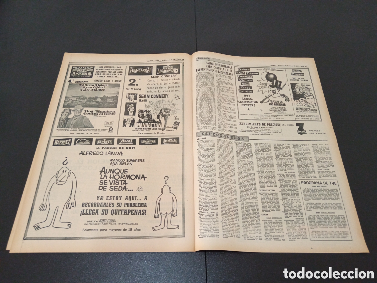 Coleccionismo deportivo: MARCA 07/02/1972 - Foto 12