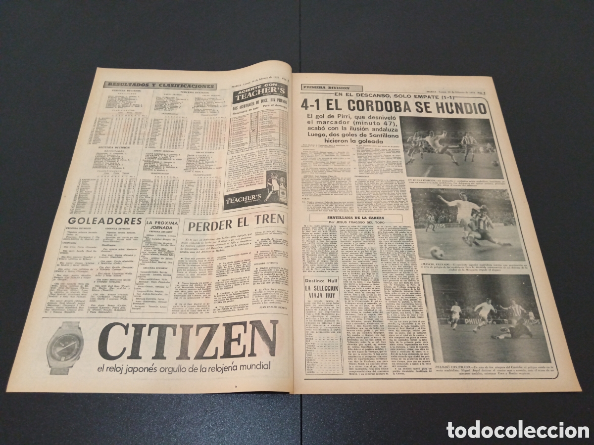 Coleccionismo deportivo: MARCA 14/02/1972 - Foto 2