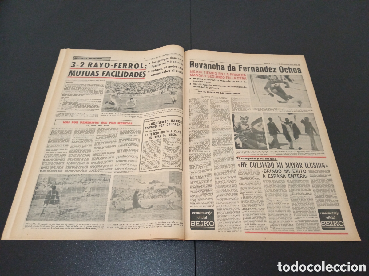 Coleccionismo deportivo: MARCA 14/02/1972 - Foto 8