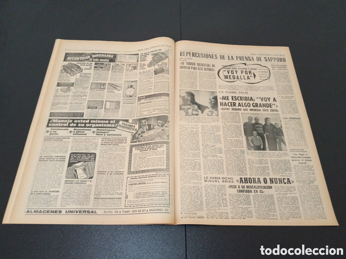 Coleccionismo deportivo: MARCA 14/02/1972 - Foto 9