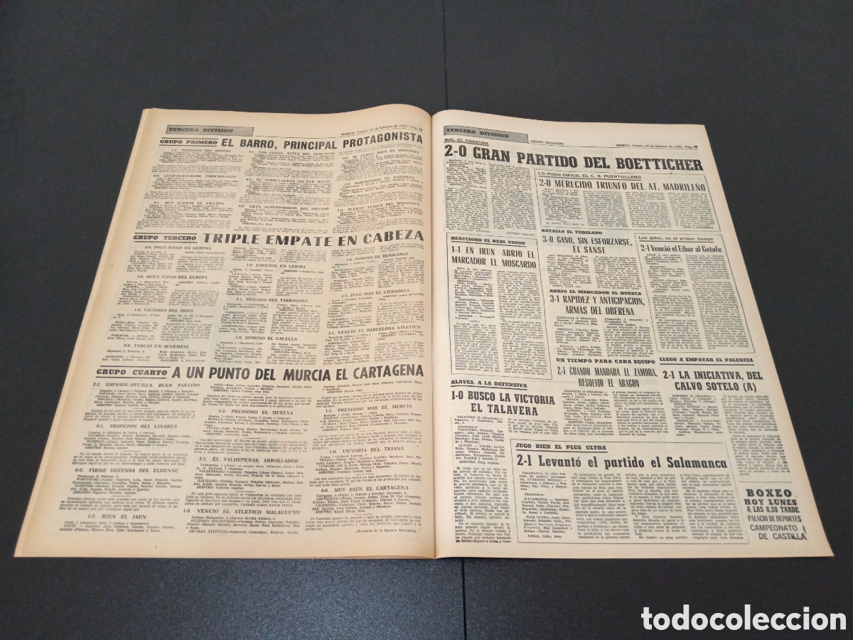 Coleccionismo deportivo: MARCA 14/02/1972 - Foto 10