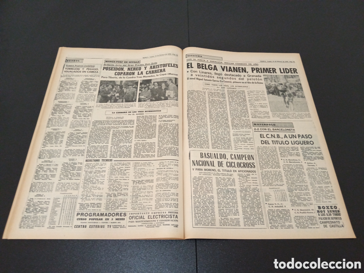 Coleccionismo deportivo: MARCA 14/02/1972 - Foto 11