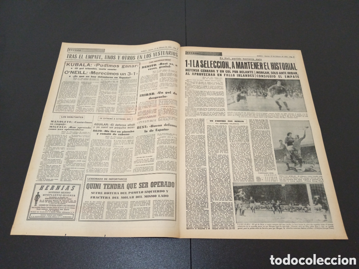 Coleccionismo deportivo: MARCA 17/03/1972 - Foto 2
