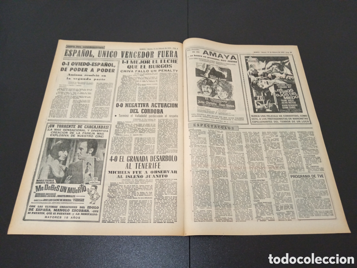 Coleccionismo deportivo: MARCA 17/03/1972 - Foto 4