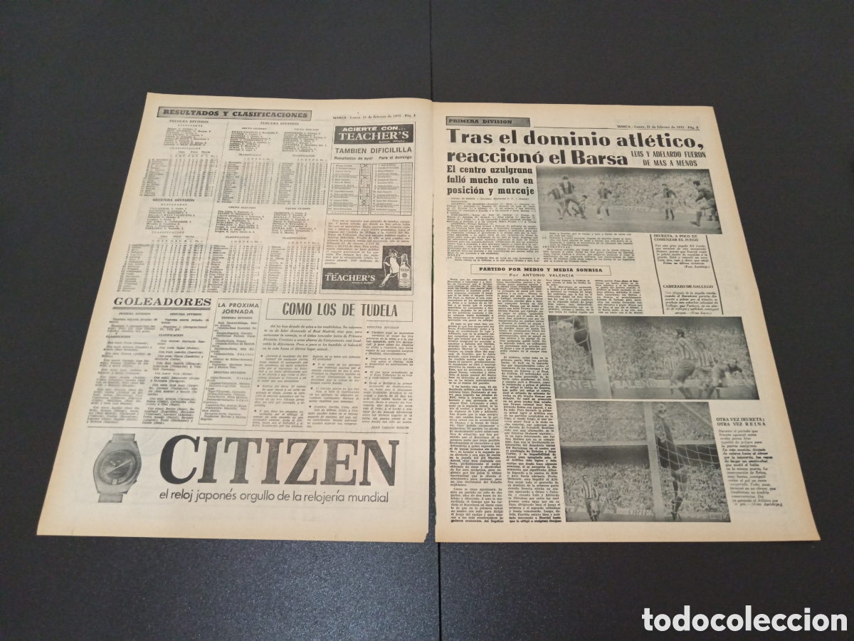 Coleccionismo deportivo: MARCA 21/02/1972 - Foto 2