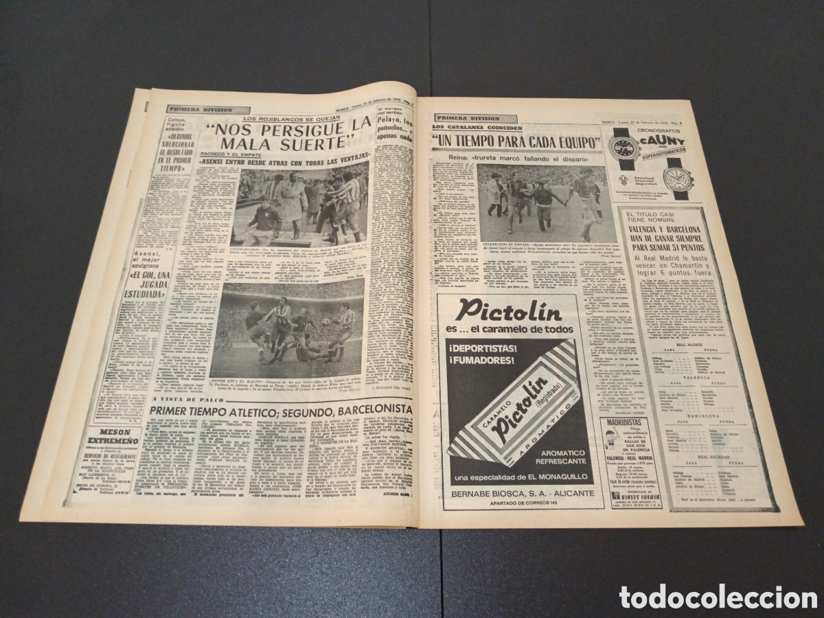 Coleccionismo deportivo: MARCA 21/02/1972 - Foto 3
