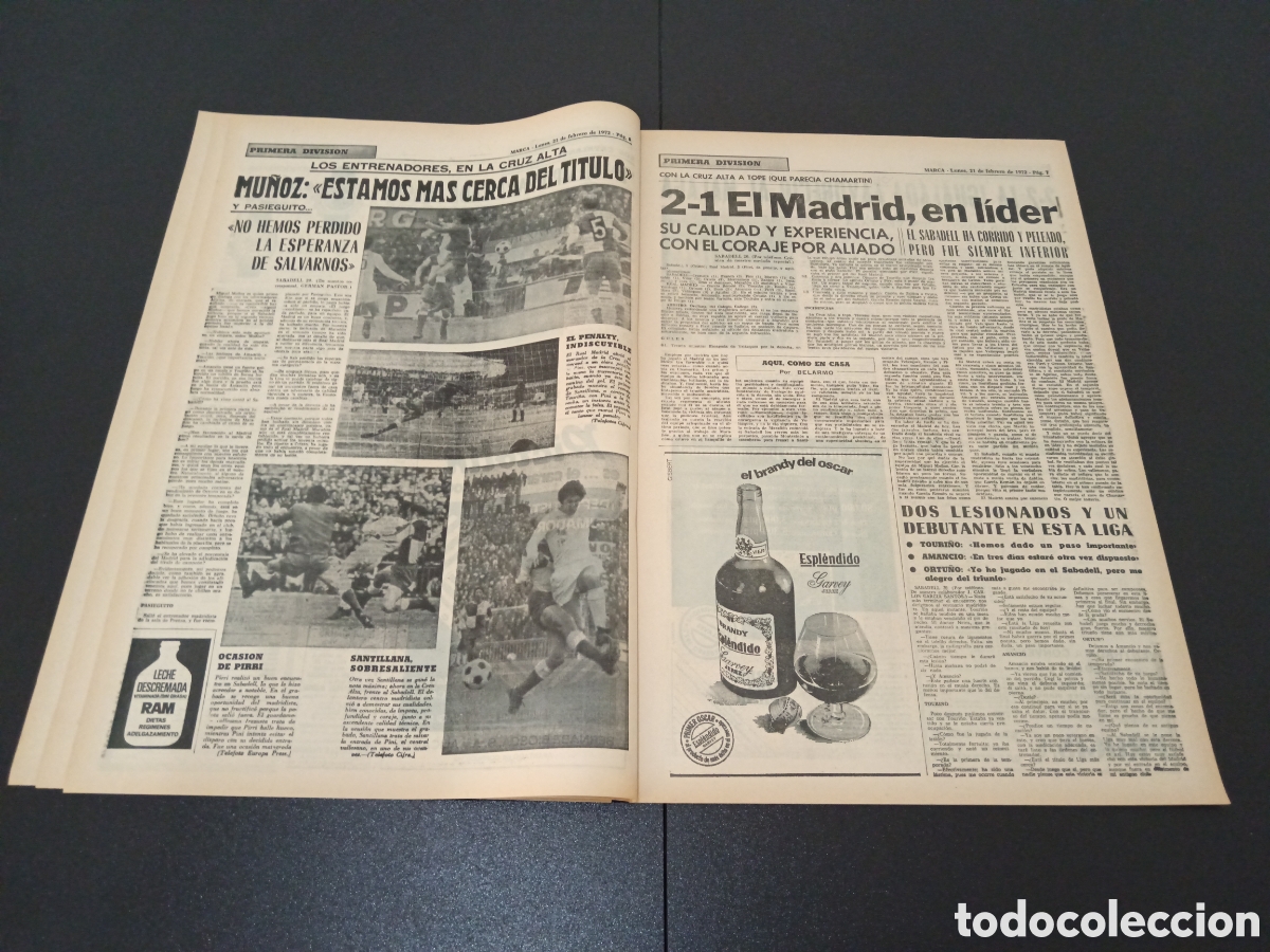 Coleccionismo deportivo: MARCA 21/02/1972 - Foto 4